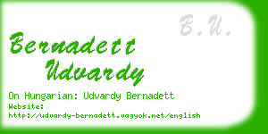 bernadett udvardy business card